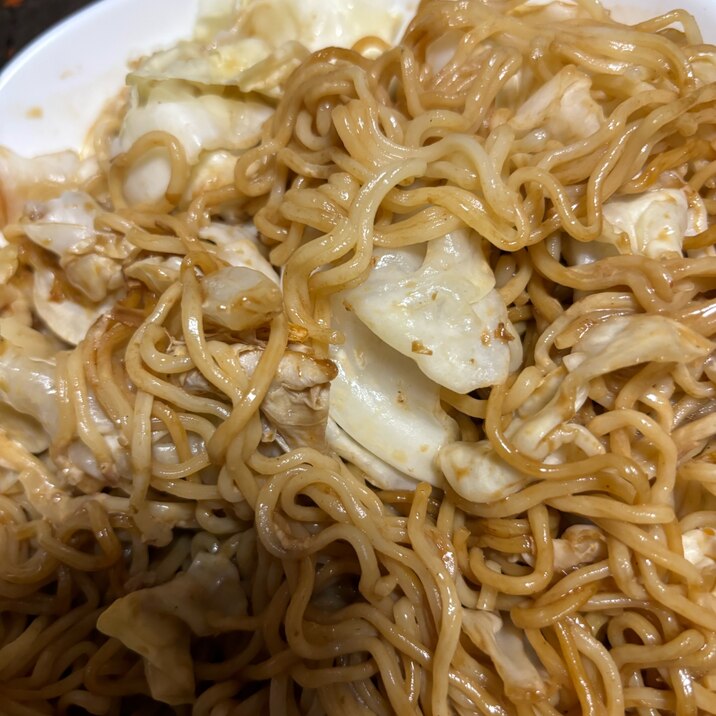 レンジde焼きそば